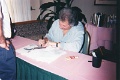 Pete Best signing Ricks Beatles drawing